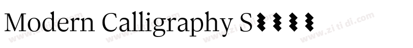 Modern Calligraphy S字体转换